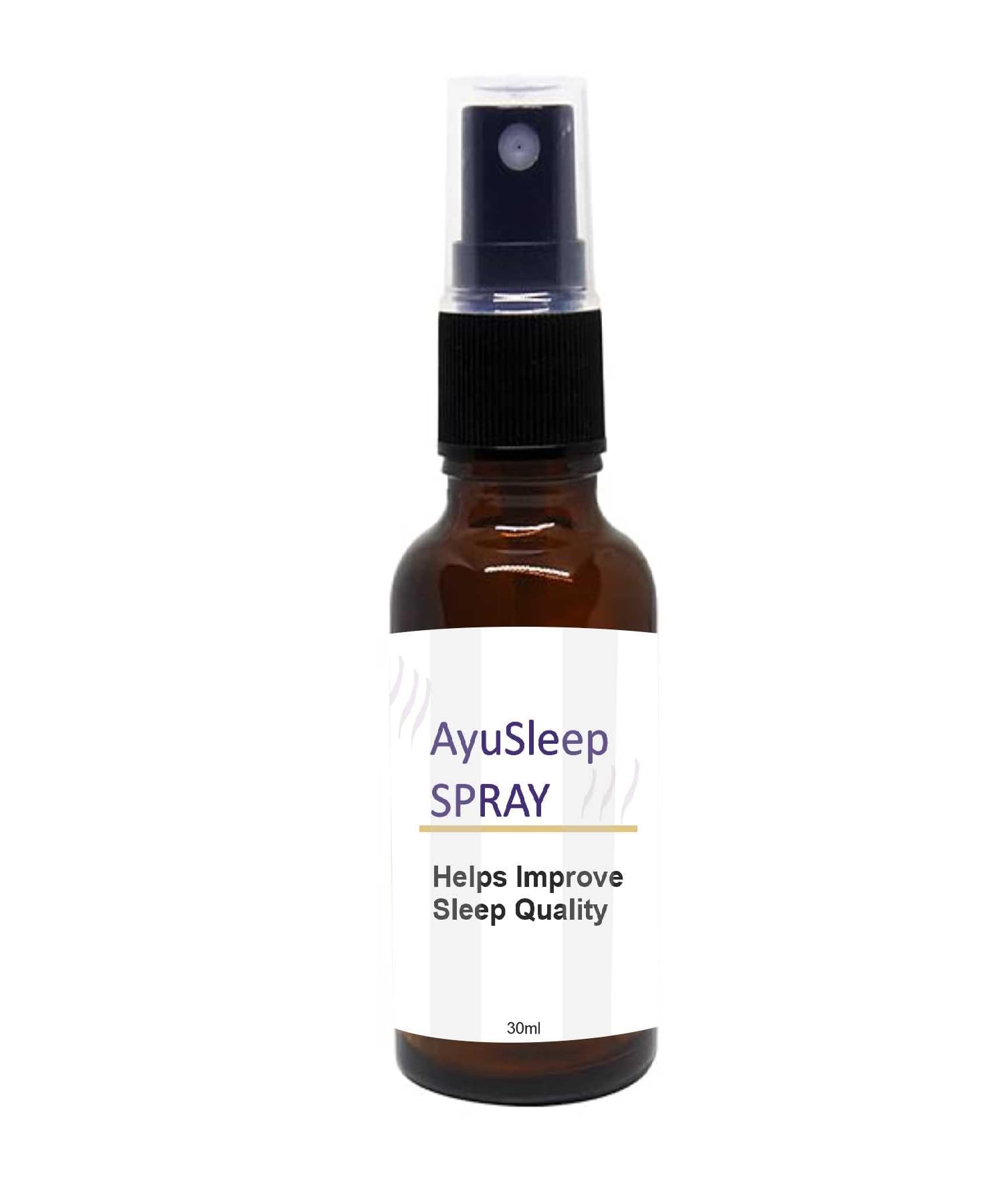 Ayusleep Sleeping Spray | Herbal Sleep Spray for Quick & Deep Sleep and for Relaxation 30 ML Pack of (1)
