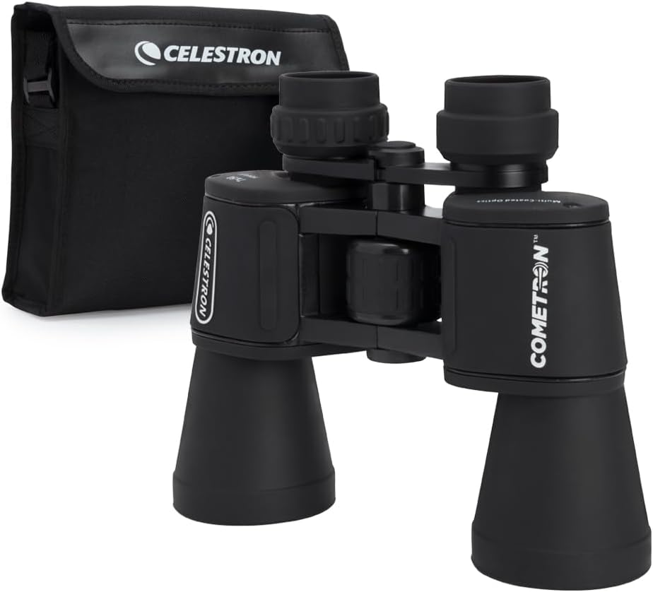 Cometron 7x50 Astronomy Binoculars – Entry-Level for Stargazing and Comet Watching – Large 50mm Objective Lenses – Wide 6.6° Field of View – Multi-Coated Optics