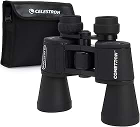 Binóculos 7 x 50 Cometron Celestron – Binóculos de astronomia para iniciantes – Lentes objetivas grandes de 50 mm – Amplo campo de visão ampliação 7x