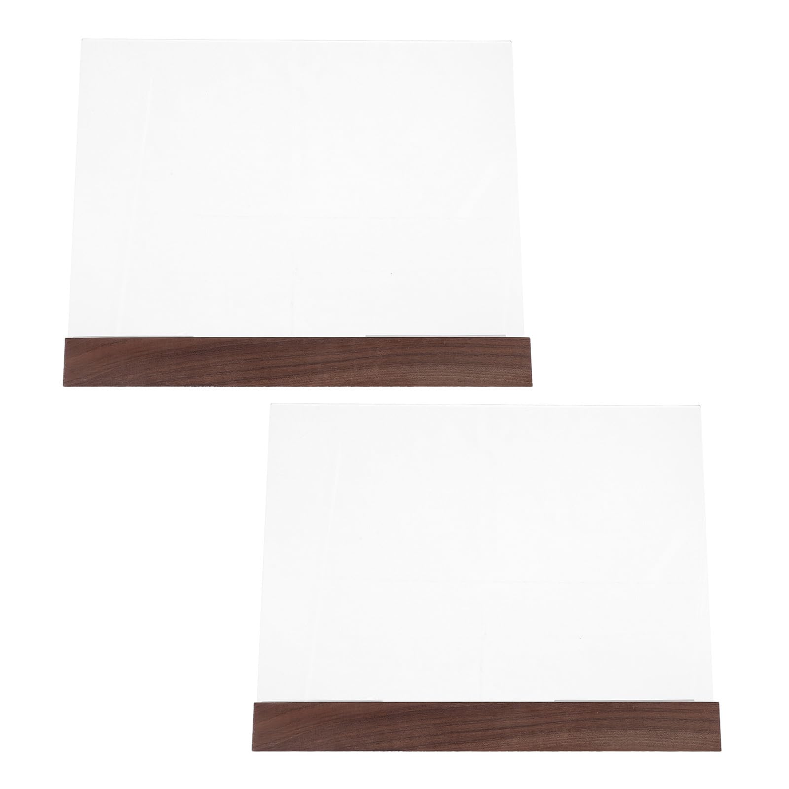Soporte para certificados A4 PRETYZOOM de acrílico y madera de nogal natural en pack de 2 piezas 8