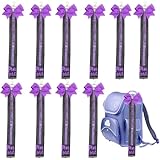 Verve Jelly 10 pezzi di nastrini da cheer portachiavi con fiocco da cheer con ganci e strass glitterati cinturino organizer cheerleading per donne