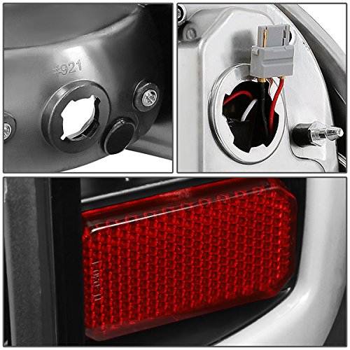 Pair Of Black Housing Smoke Lens Full Led Tail Lights Lamps Compatible With Toyota Tacoma 05-15 #TOP4