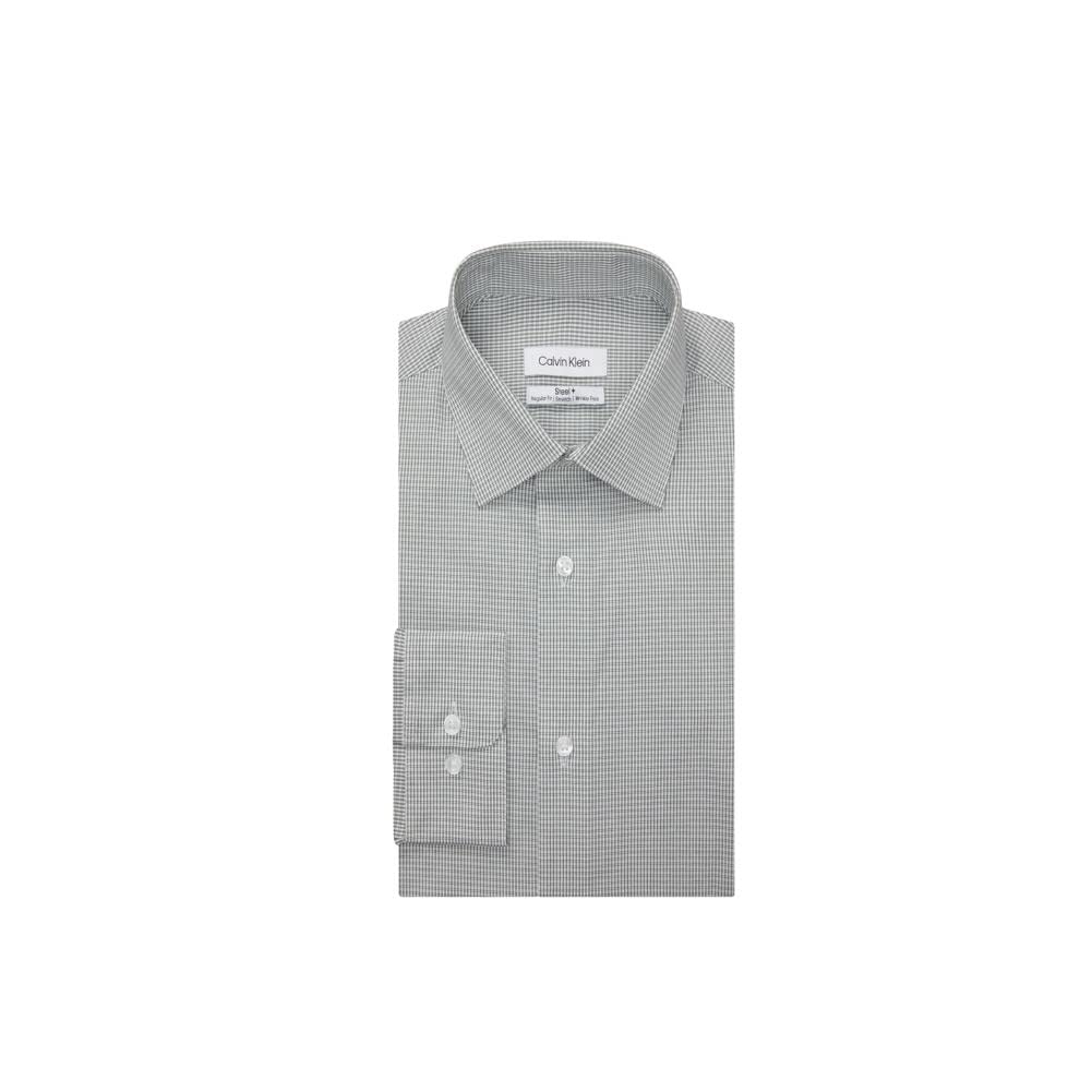Men's Dress Shirt Slim Fit Non-Iron Herringbone