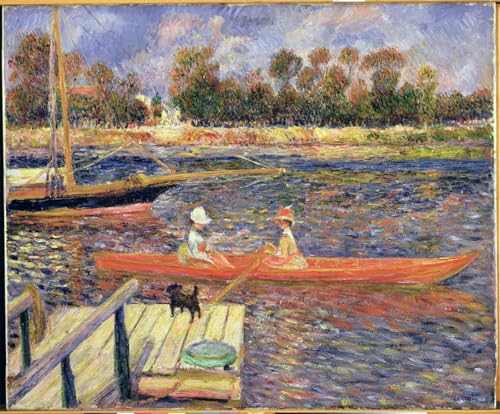 Tableaux Moderne Toile Bateau Rouge Renoir 60x90cm
