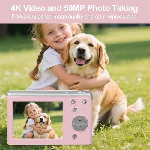 Cámara digital 50MP 4K con zoom 16X y estabilizador miniatura 2