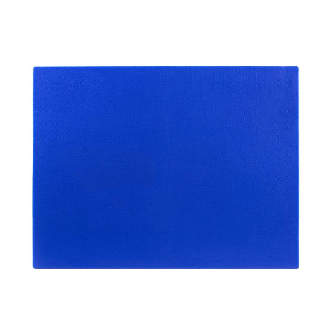 Hygiplas Tabla de cortar azul grande de baja densidad para pescado crudo - 60x45cm