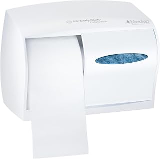 Kimberly-Clark Professional 09605 Coreless Double Roll Tissue Dispenser, 11 1/10 x 6 x 7 5/8, White