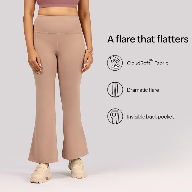Image of BlissClub Ultimate Flare Pants Lite Tall for Women Above 5'5 ft