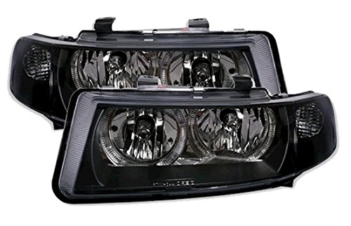AD Tuning GmbH & Co. KG Angel Eyes Scheinwerfer Set, Klarglas Schwarz, mit Standlichtringen