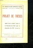 PROJET DE THESES. SUPPLMENT DES CAHIERS DU COMMUNISME N° 12. DECEMBRE 1969.