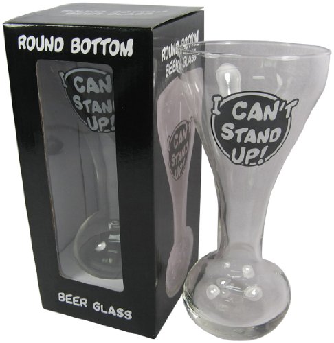 Gift House International Astasia - Vaso con Base Redonda y Texto I Can't Stand Up