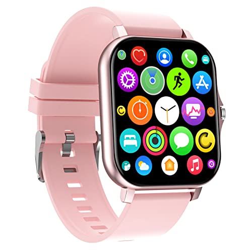 Na# Multifunctional Bluetooth Talk Casual Smart Watch 1.7Inch Ips Full-Touch-Screen Metal Case Customize Interface Health Monitoring Remote Take Photo Ip67, For Outdoor Sports Smartwatch (Black) #TOP2