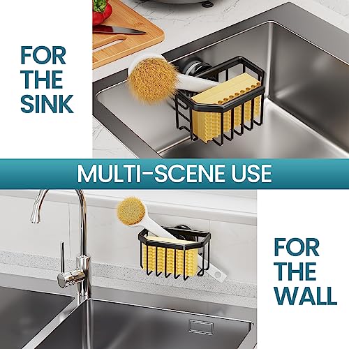 image for TAILI Sponge Holder with Strong Suction Cup, Dish Sponge Caddy Inside 
