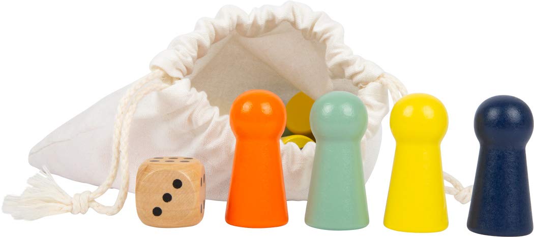 Small Foot 11783 Ludo XL Wooden for Four Players Board Game for the Whole Family in Large Format Age 4 and Up - Image 3