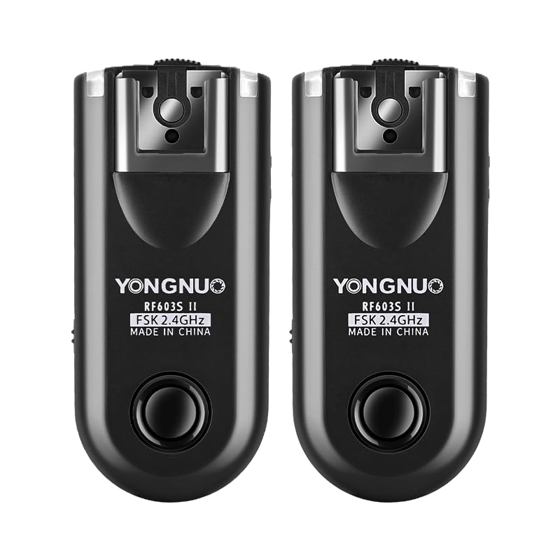 YONGNUO RF603 II S2 Blitzauslöser für Studio- und On-Kamera-Blitz, 24 G, kabellose Übertragung, Fernauslöser, kompatibel mit Sony A9, A71ll, A7r3,...