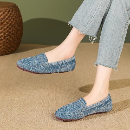 Image of feabtonbd Loafers for Women Comfortable Breathable ShoeCasual Slip On Womens Driving Flats Shoes