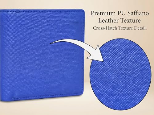 Image of Card Holder Wallet for Men | Ultra Slim 10 Card Slots RFID Protected Leather Wallet | Metal Clip Money Holder | Vegan Saffiano Leather | Slim Minimalist Card Holder for Men - Brown