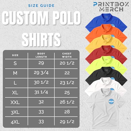 3 Pack Custom Polo Shirt for Men, Customized Polo Shirts, Moisture Wicking Dry Fit Short Sleeve Collared Work Wear, Golf, Leisure Apparel Black3