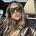 Kashm Retro Aviator Sunglasses for Women Vintage Trendy 70s Large Aviators Sun Glasses UV Protection B-Tortoise Green