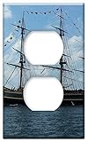 Switch Plate Outlet Cover - Sailboat Ship Sea Travel Nautical Yacht Vessel