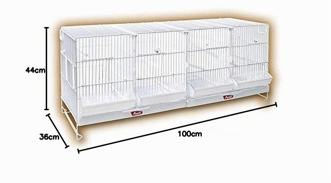 Pedros Jaula DE CRIA DE 1M, Blanco, 1 Unidad (Paquete de 1)