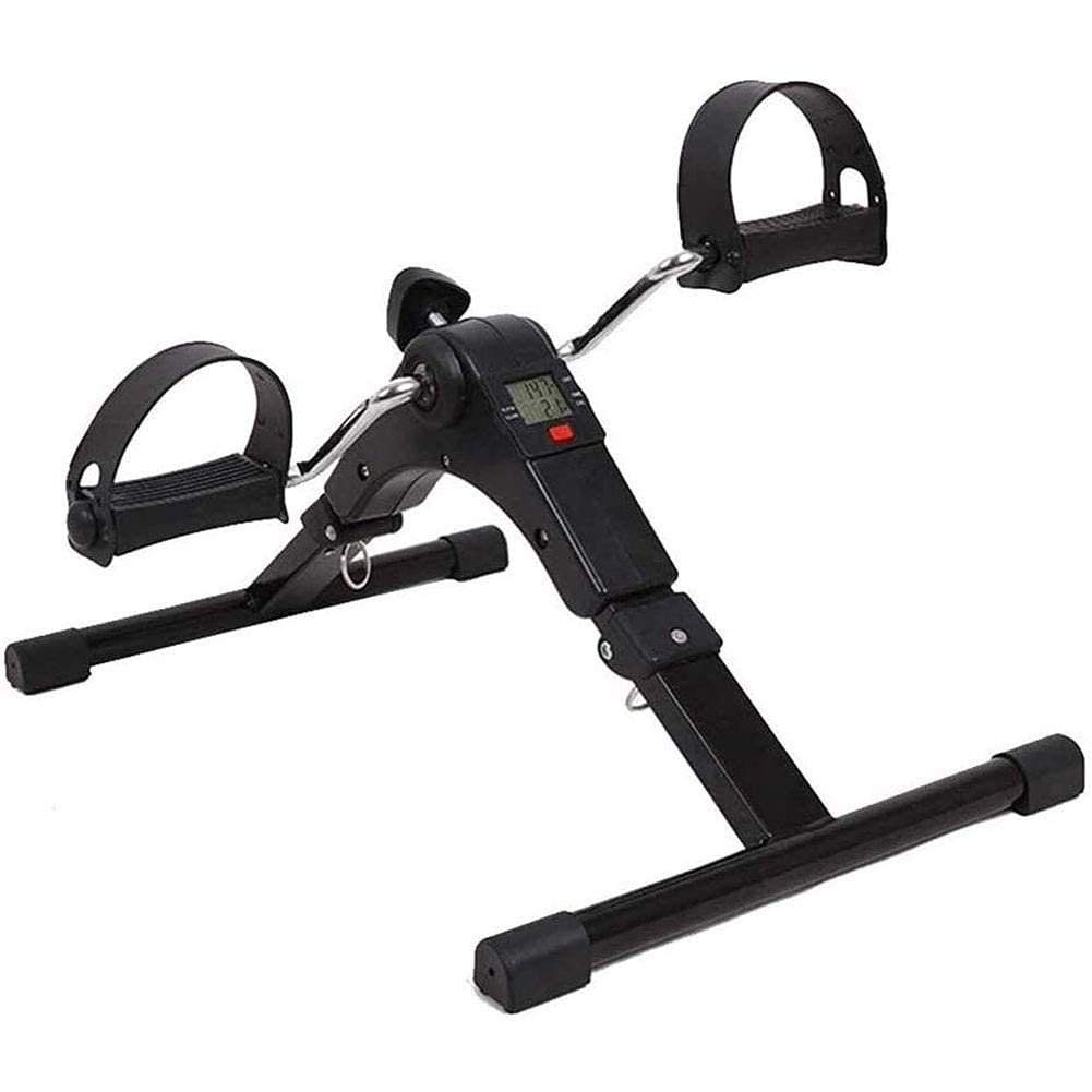 Mini vélo d'exercice pliable avec écran LCD pour entraînement cardio à la maison