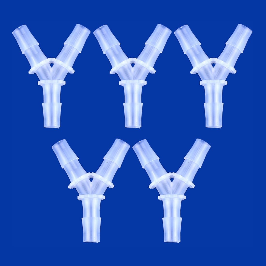 JoyTube Plastic Barb Equal Y Tee 3/4" hose ID Polypropylene pipe connectors Plastic Joint Splicer Mender Adapter Union Boat Water Air Aquarium O2 Fuel