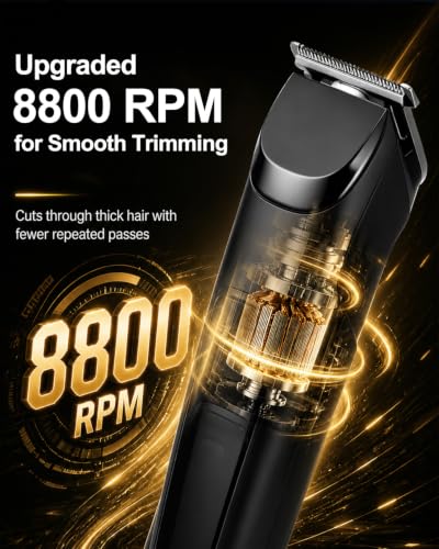 Image of AREYZIN 18-in-1 All-in-One Trimmer for Men, Beard, Hair & Body Grooming Kit with Nose & Ear Trimmer, Multiple Length Combs, 120 Min Runtime, Digital Battery Display, Cordless
