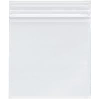 Vista 1 de plymor 4" x 4," 4 mil Heavy Duty Plástico Reclosable Bolsas de cierre, 100