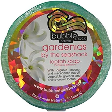 Hawaiian Bubble Shack Loofah Glycerin Soap Gardenias By The Seashack 4 Bars