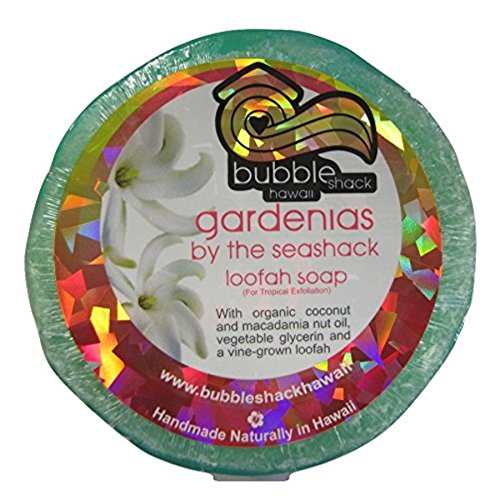 Hawaiian Bubble Shack Loofah Glycerin Soap Gardenias By The Seashack 4 Bars #TOP24