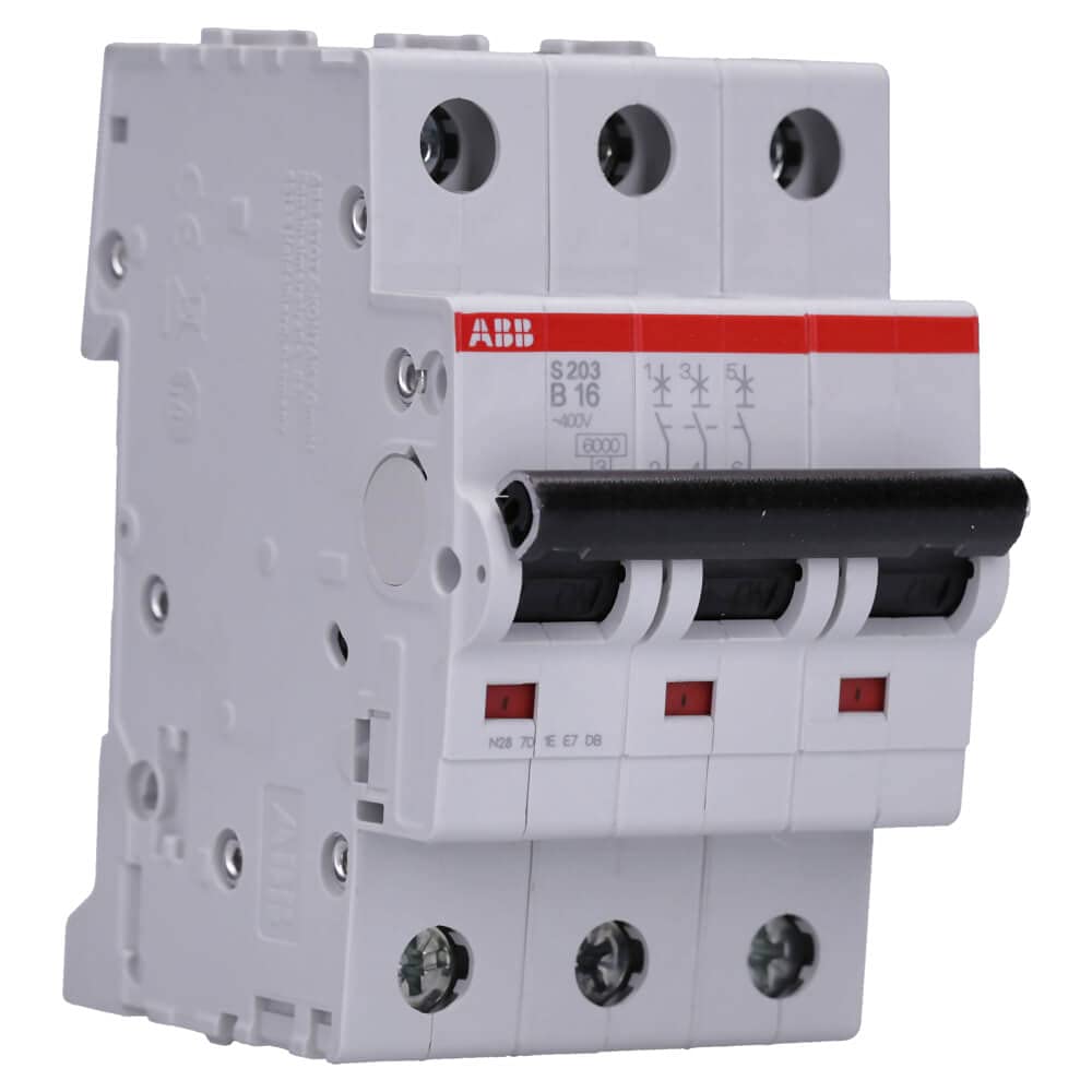 ABB S203-B16 Sicherungsautomat S200-3P 16 A-B 2CDS253001R0165