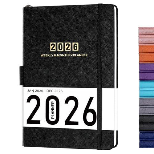 2026 Planner - Planner 2026, 12-Months 2026 Planner Weekly and Monthly, Jan. 2026 - Dec. 2026, 5.75