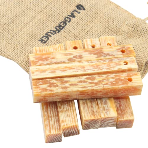 LAGERFEUER ファットウッド ティンダーウッド 無添加 着火剤 エコ 焚き付け 麻袋入り (8本入り)