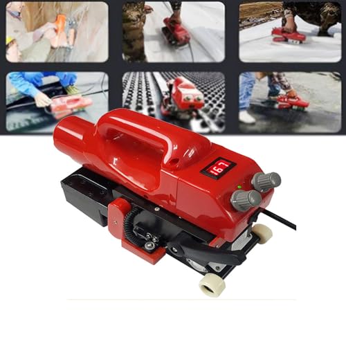 YCNLYSSR Máquina de Soldadura trepadora de geomembranas, soldadora de cuña Caliente, soldadora de cuña Caliente para membranas plásticas, para sellar y soldar PVC, EVA, PE, HDPE y PP, 220 V