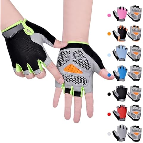 CubePlug Kids Half Finger Cycling Gloves Cover