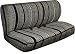 Motorup America Auto Bench Seat Cover Full Set - Fits Select Vehicles Car Truck Van SUV - Western Woven Saddle Blanket Gray