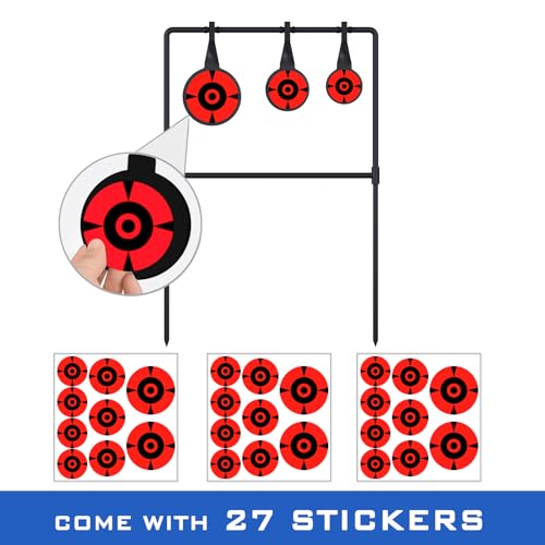 Image of 3 /8'' Thick Metal High Caliber Spinner Target, Heavy Metal Spinner Auto Reset Steel Target for Centerfire Handguns Up to .44 Magnum Outdoor Target Shooting Range