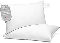 Vista 10 de Digital Decor Juego de 2 almohadas de hotel de lujo 100% algodón, tamaño estándar, hipoalergénicas, refrescantes, alternativas, para dormir, soporte