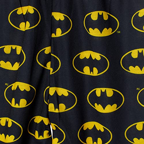 Batman Boys Pajamas For Kids | 4 Piece Sleepwear Sets For Boys Pajama Bottoms And Sleep Shirts For Big Boy And Toddlers Yellow-White #TOP4