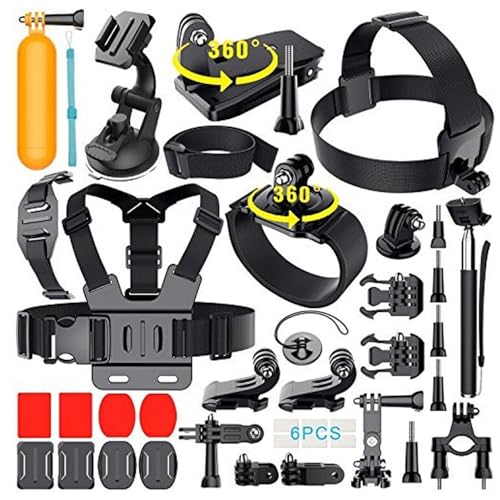 Image of Action Pro Accessories Kit Compatible with GoPro-13 /12 /11 /10 /9 /8 /7 /6 /5 /SJCAM /YI Accessory Action Camera