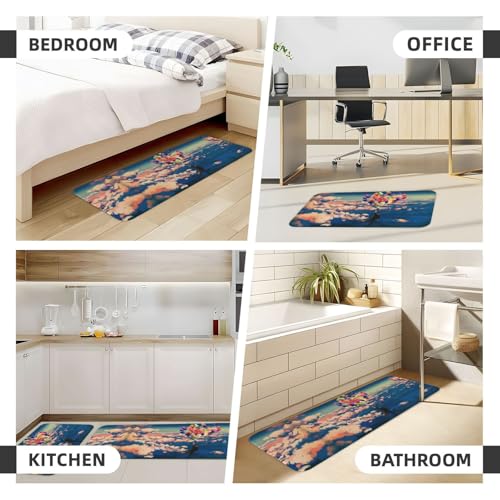Juego de 2 alfombrillas de cocina con estampado original para zonas de paso 7