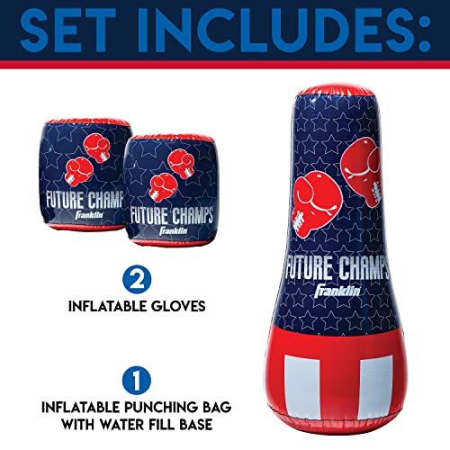 Franklin Sports Inflatable Punching Bag & Glove Set - Future Champs - 42 x 19 x 19 inches - image 2