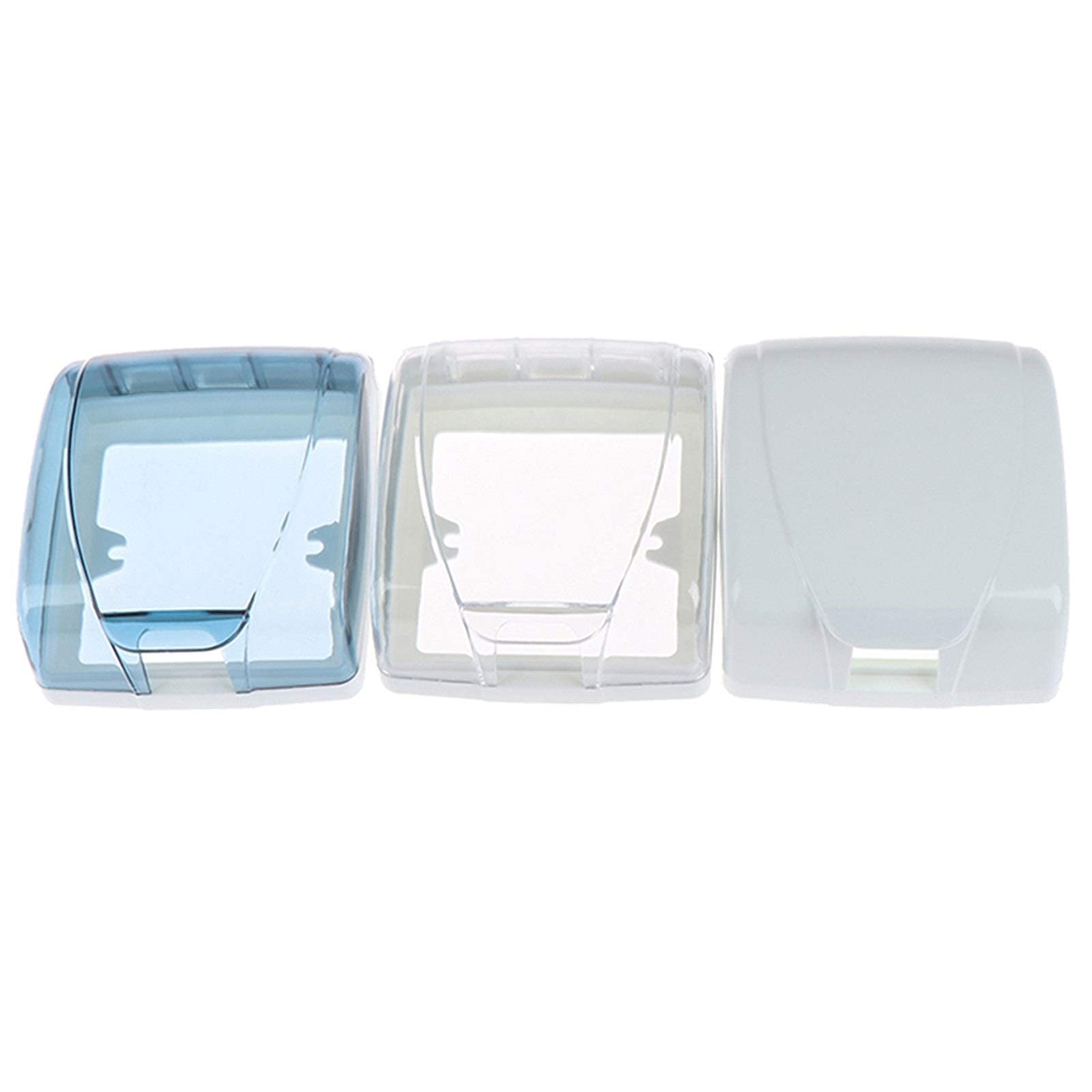 Buwei Interrupteur Mural En Plastique Boîte De Couverture étanche Panneau Mural Prise Sonnette Couvercle De Capuchon à Rabat Clair Salle De Bain Accessoire De Cuisine