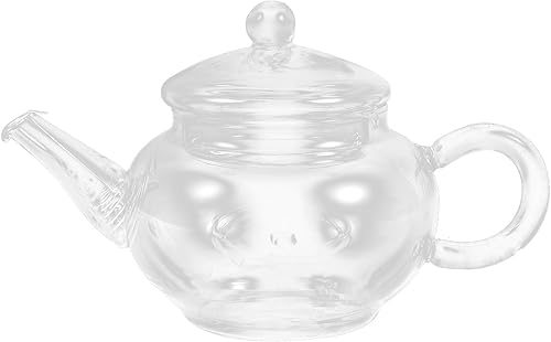 RORPOIR Mini tetera Mini cafetera de hojas sueltas Tetera Hervir Tetera de vidrio Tetera Cafetera Hervidor de agua Restaurante Tetera de vidrio para