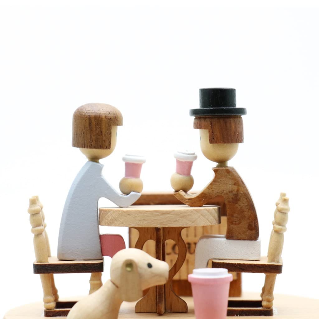 regalo di legno Music Box Music Box Amanti Idee di compleanno Recentemente sposato Regali di nozze per fidanzate, migliori amici, souvenir pratico