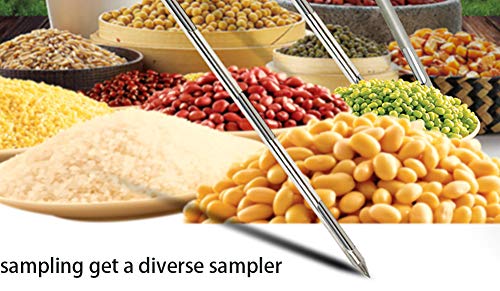 Powder Sampler, Stainless Steel Three Zone Grain Probe Sampler, 39 In. Length X 1 In (3Slots) #TOP5