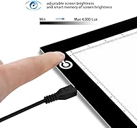 Vista 4 de Caja de luz LED para calcar ME456A4 9 x 12 in. ultrafina 0.19 pulg alimentación USB