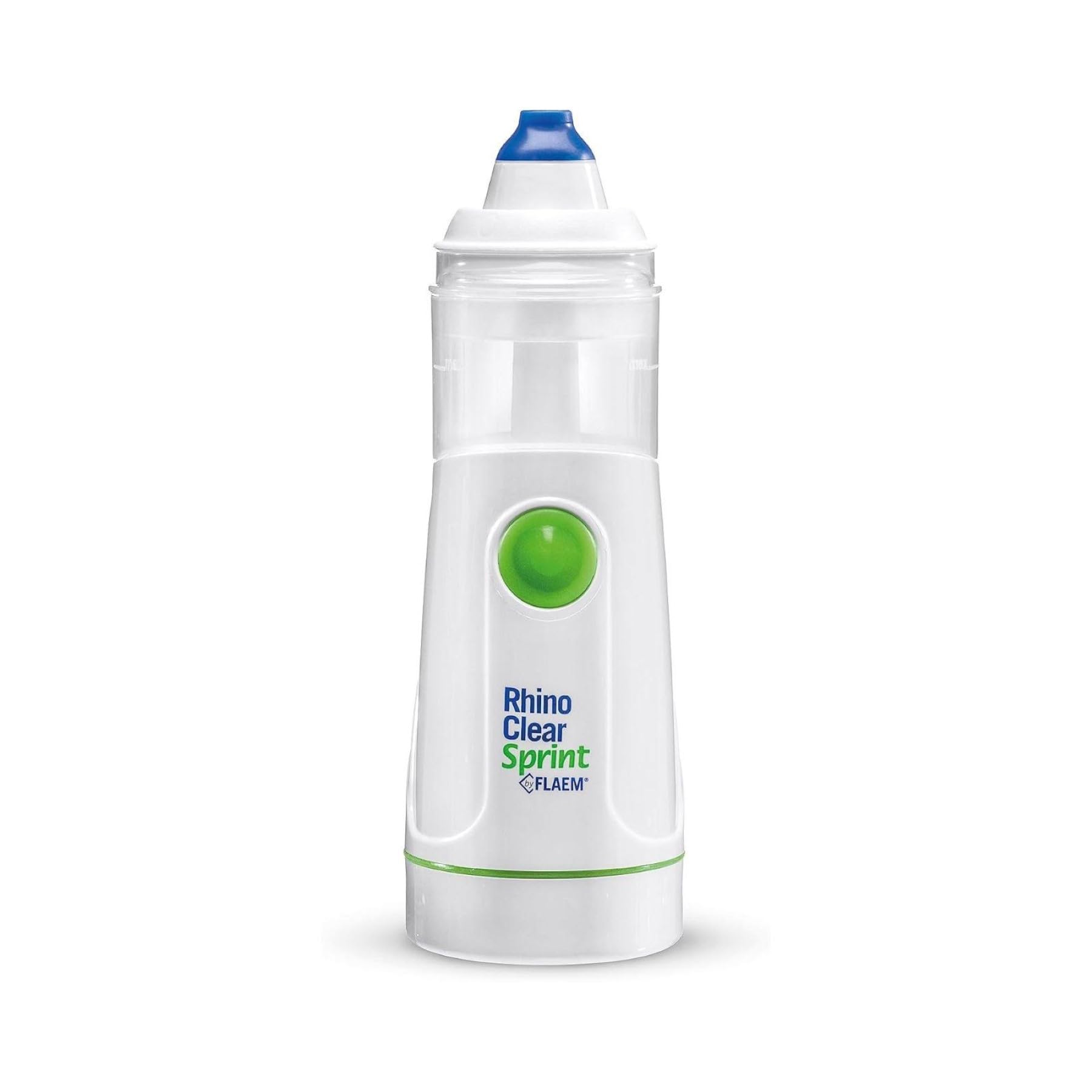 Flaem, Rhino Clear Sprint, Doccia Nasale Portatile, Lavaggio Nasale Bambini e Adulti, Trattamento delle Alte Vie Respiratorie per Raffreddori, Sinusite e Allergie, Funzionamento a Pile, Made in Italy