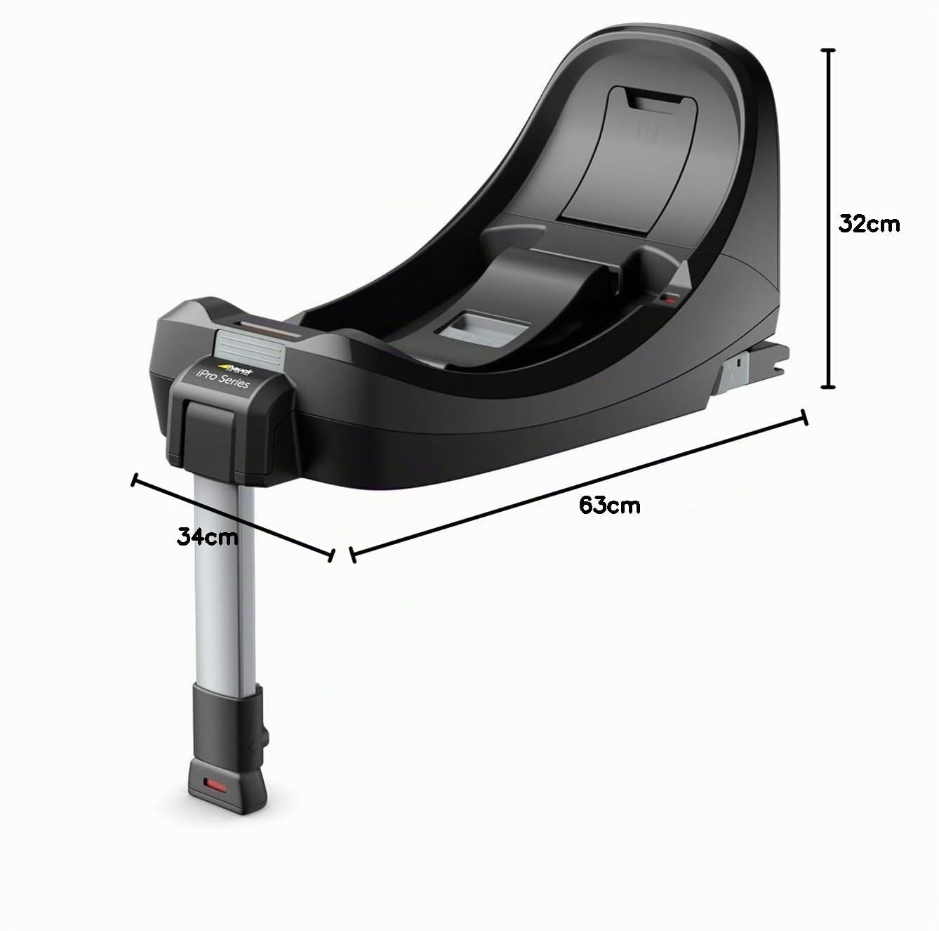 Hauck Isofix Basis Station iPro Baby iPro Kids Babyschale Reboard-Kindersitz i-Size ECE R129 Schwarz